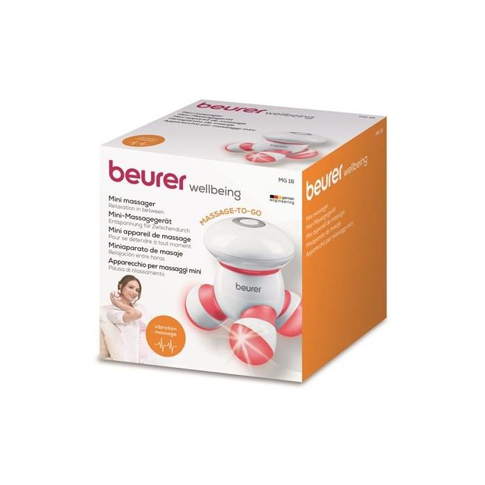 Beurer APARATO MASAJE MINI - Mini masajeador vibratorio portátil para casa, oficina o viaje - Compacto y manejable 1 Beurer APARATO MASAJE MINI - Mini masajeador vibratorio portátil para casa, oficina o viaje - Compacto y manejable 1