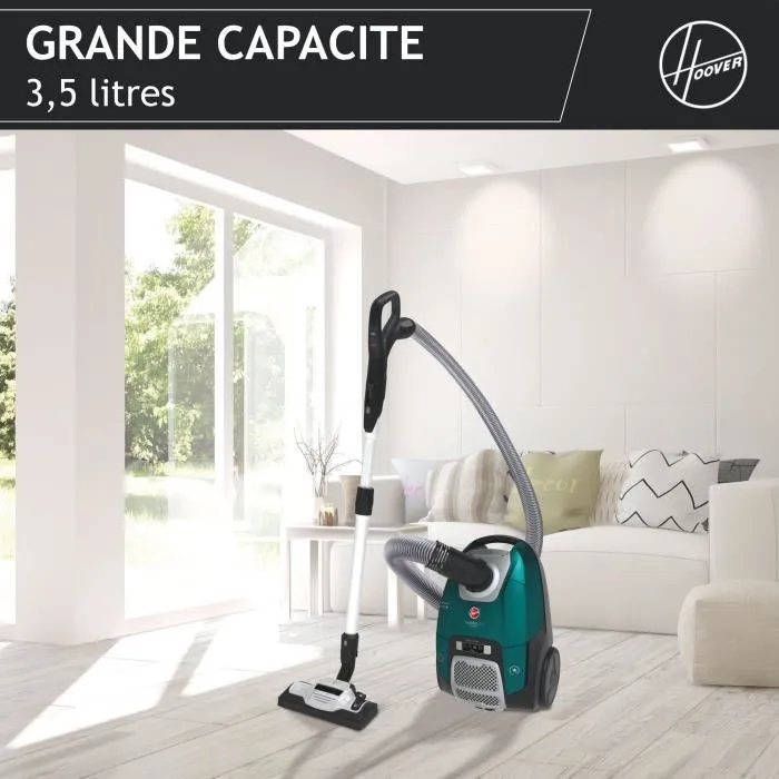 Hoover HE530ALG Aspiradora con Bolsa, 850W, 3.5L, 69dB, Filtro HEPA13, Especial Alergias y Pelos de Animales 4