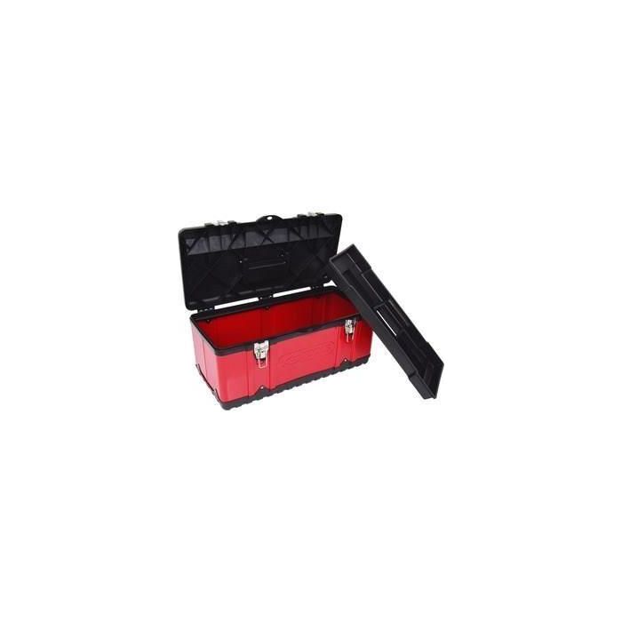 KS TOOLS Caja de Herramientas Desmontable Bimateriales Metal PVC 58.2x29.8x25.5cm, Carga Máx. 30 kg, con Candado y Cubierta Antideslizante KS TOOLS Caja de Herramientas Desmontable Bimateriales Metal PVC 58.2x29.8x25.5cm, Carga Máx. 30 kg, con Candado y Cubierta Antideslizante