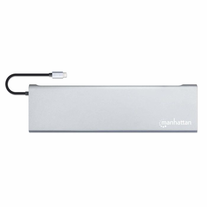 MANHATTAN USB-C ÜPD 11in1-Dockingstation MST für 3 Monitore 10