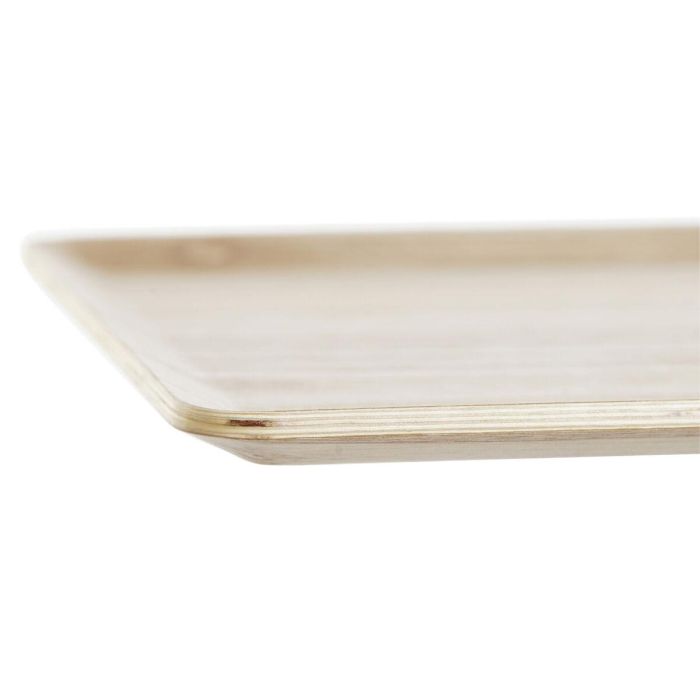 Bandeja Basicos DKD Home Decor Natural 20 x 0.8 x 27 cm 1