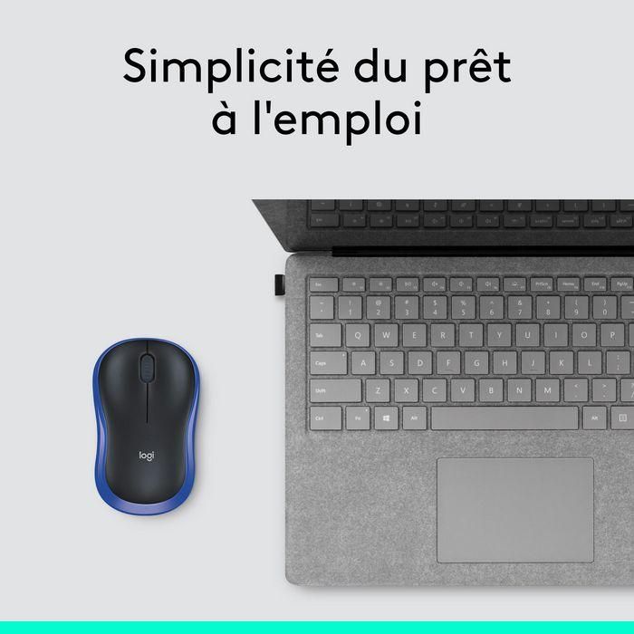 Logitech M185 Ratón Inalámbrico Plug-and-Play, Fiable, con Receptor USB, 12 Meses de Batería y 3 Años de Garantía, Azul 8