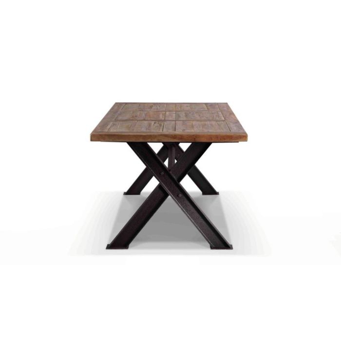 Mesa Vintage DKD Home Decor Natural Negro 100 x 78 x 200 cm 2