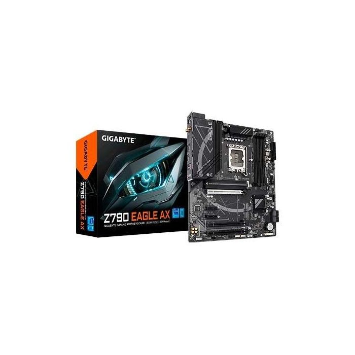 GIGABYTE Z790 EAGLE AX Placa Base ATX Intel Z790 LGA 1700 DDR5 7600MHz Wi-Fi 6E 2.5GbE p/ Core 12ª-14ª Gen GIGABYTE Z790 EAGLE AX Placa Base ATX Intel Z790 LGA 1700 DDR5 7600MHz Wi-Fi 6E 2.5GbE p/ Core 12ª-14ª Gen