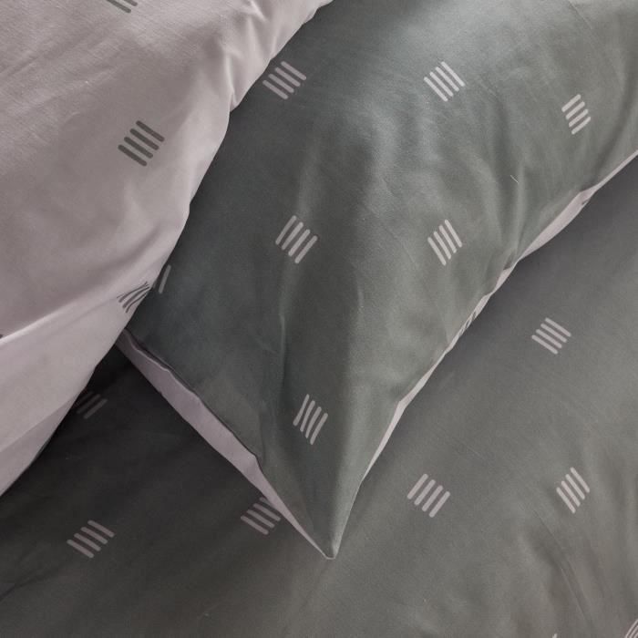 Juego de cama - TODAY Crazy - Estampado gráfico - 2 personas - 220 x 240 cm - Gris 3