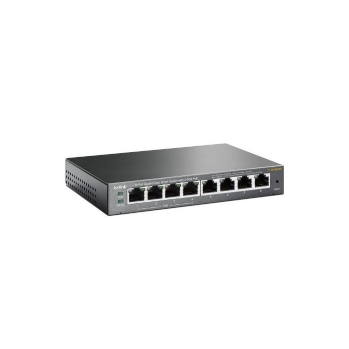 TP-LINK TL-SG108PE No administrado Gigabit Ethernet (10/100/1000) Energía sobre Ethernet (PoE) Negro 1