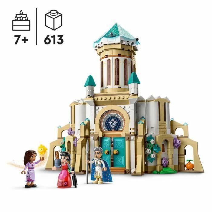 LEGO Disney Wish 43224 Castillo del Rey Magnífico, juguete de la película Wish con minifigura de Asha, Dahlia y el Rey Magnífico 7