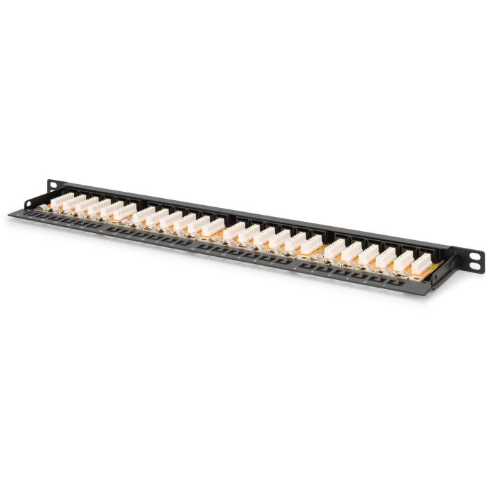 DIGITUS Patchpanel 0,5HE 24-Port Cat6 ungeschirmt schwarz 1