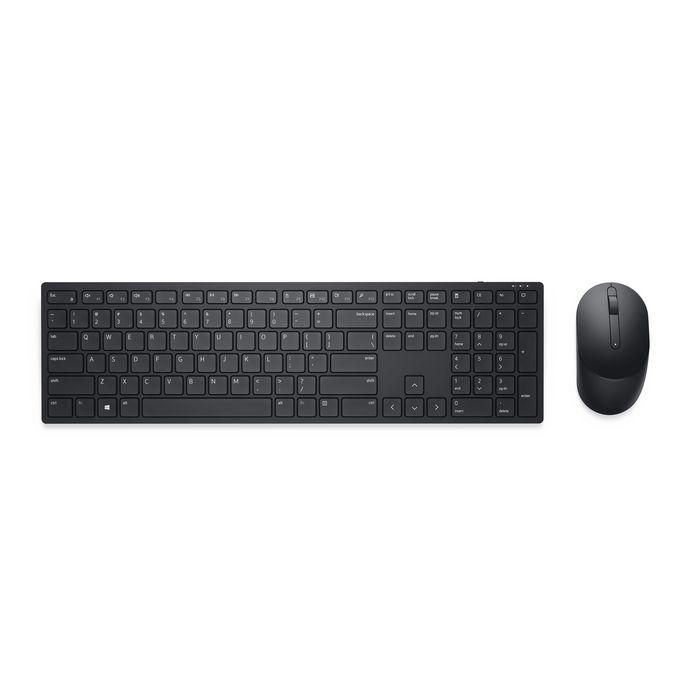 Dell KM5221W Teclado y Ratón Inalámbricos Pro - Combo QWERTY US Internacional - Negro