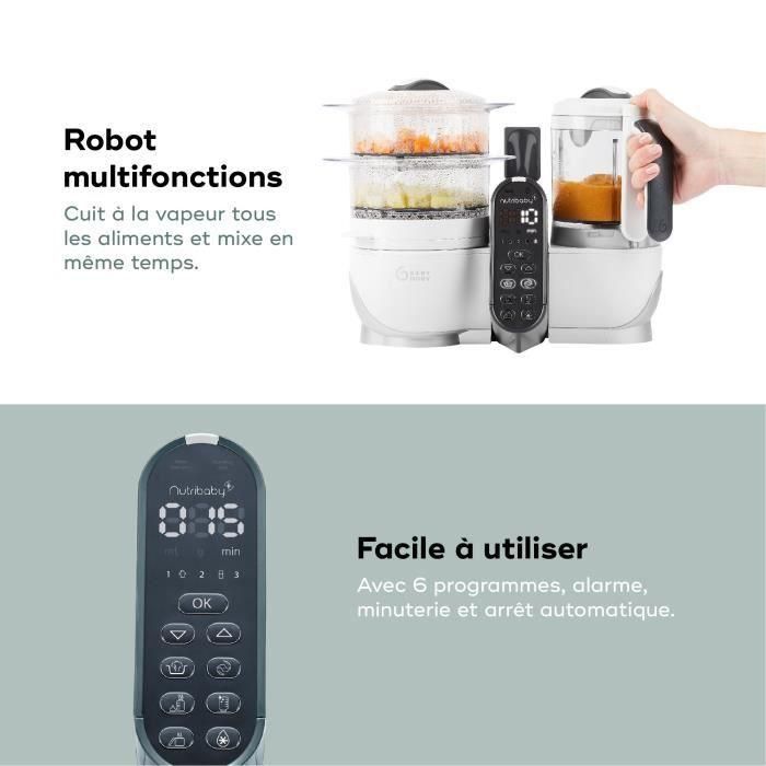 Babymoov Nutribaby Pack ( +) White y 3 Babybols 180ml + 2 Spooners - Ideal para la diversificación 3 Babymoov Nutribaby Pack ( +) White y 3 Babybols 180ml + 2 Spooners - Ideal para la diversificación 3