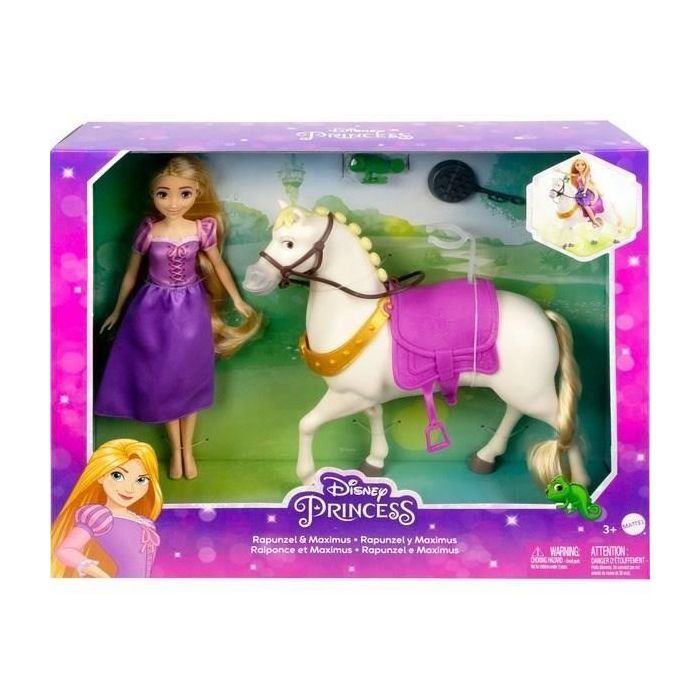 Muñeca Rapunzel Y Maximus Hlw23 Disney Princess 3 Muñeca Rapunzel Y Maximus Hlw23 Disney Princess 3