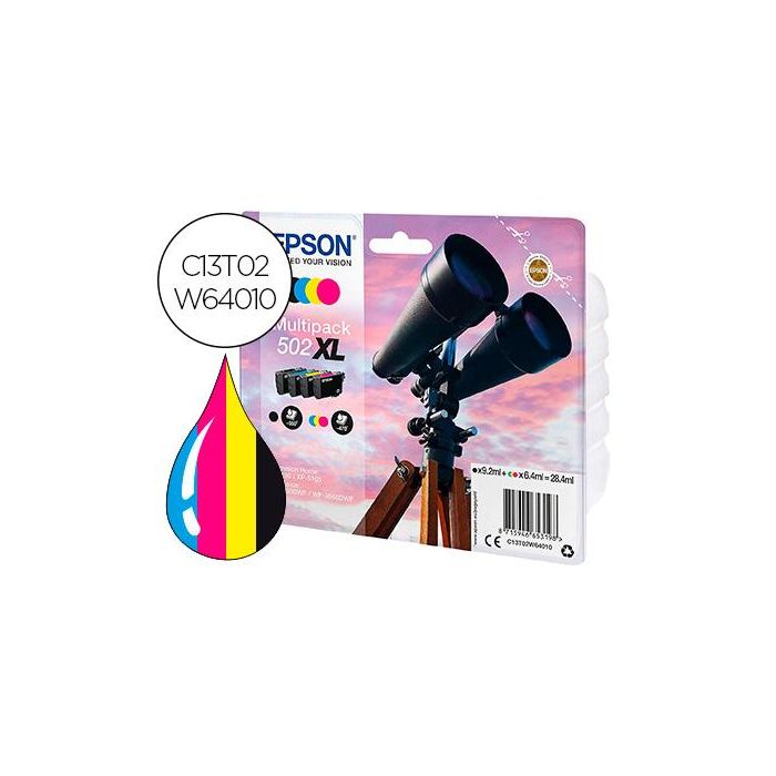 Ink-Jet Epson 502 XL Xp-5105 Multipack Negro Amarillo Cian Y Magenta