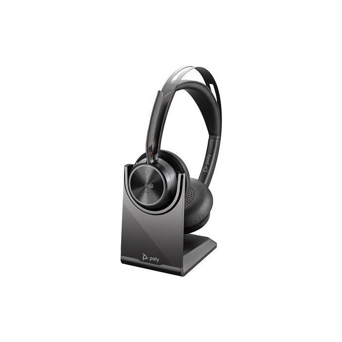 HP Voyager Focus 2 UC Auriculares Inalámbricos USB-C/A Certificados para Microsoft Teams, Oficina/Centro de Llamadas, Negro 1