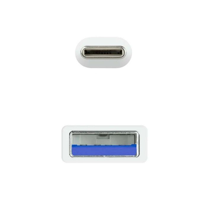 Cable USB-C a USB NANOCABLE 10.01.4001-W Blanco 1 m (1 unidad) 2 Cable USB-C a USB NANOCABLE 10.01.4001-W Blanco 1 m (1 unidad) 2