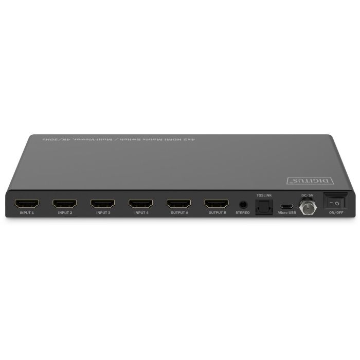 DIGITUS HDMI Matrix Switch 4K/30Hz. 4x2 2 DIGITUS HDMI Matrix Switch 4K/30Hz. 4x2 2