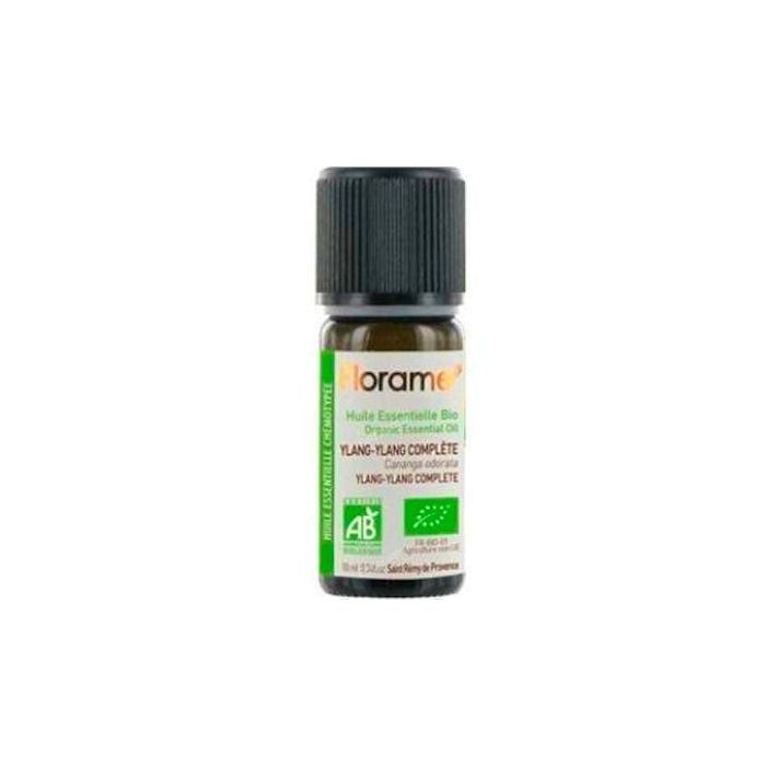FLORAME Aceite Esencial Ylang Ylang Completo Bio 10ml - Relajante, Afrodisíaco, Cabello y Piel Secos