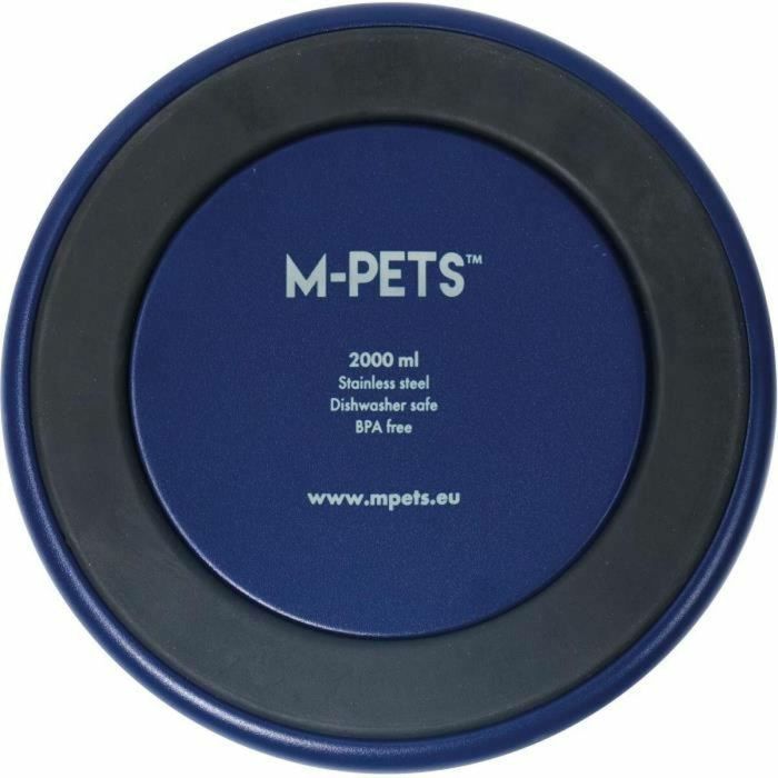 M Pets MPE6953182743491 Cuenco ESKIMO Doble pared 2 L Azul Acero inoxidable, Antideslizante, Inodoro y Lavable 1 M Pets MPE6953182743491 Cuenco ESKIMO Doble pared 2 L Azul Acero inoxidable, Antideslizante, Inodoro y Lavable 1