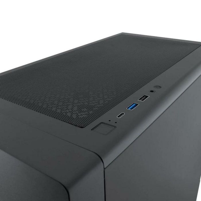 COOLBOX Caja Semitorre ATX GA450 Star Light COO-CHA-GA450B-0, Negra, A-RGB, USB 3.0, Sin Fuente, Ventana 3