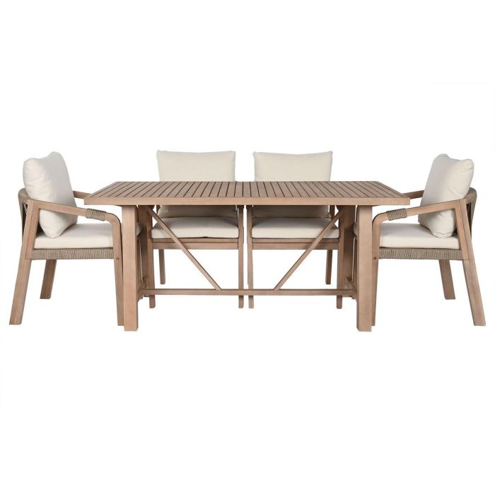 Mesa Comedor Terraza Y Jardin DKD Home Decor Marron Beige 90 x 75 x 170 cm Set de 7 11 Mesa Comedor Terraza Y Jardin DKD Home Decor Marron Beige 90 x 75 x 170 cm Set de 7 11
