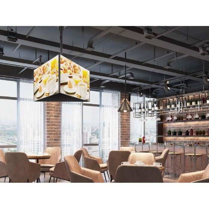 EQUIP Soporte TV Techo Doble Pantalla 39"-75" 2TFT hasta 80kg Inclinable Ajustable Negro 2