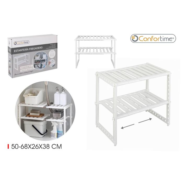 Confortime Estantería para Fregadero 50-68 x 26 x 38 cm (6 Unidades) Confortime Estantería para Fregadero 50-68 x 26 x 38 cm (6 Unidades)