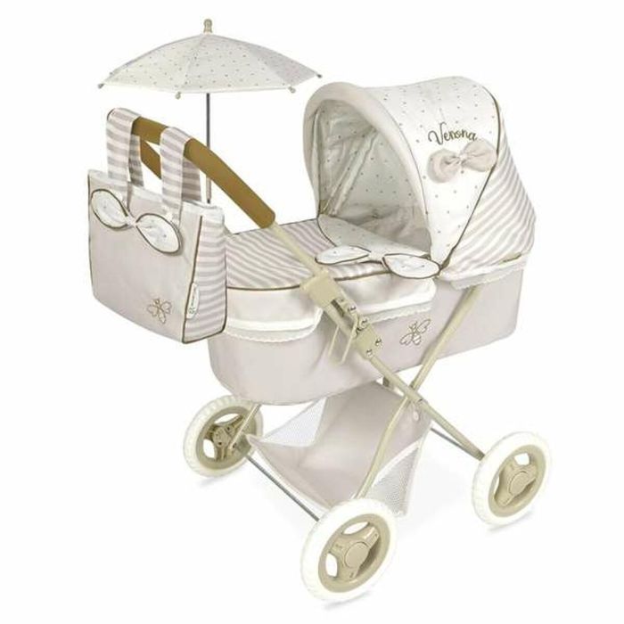 Coche de muñeca plegable veronacon sombrilla.para muñecas de hasta 48 cm.38x65x60 cm Coche de muñeca plegable veronacon sombrilla.para muñecas de hasta 48 cm.38x65x60 cm