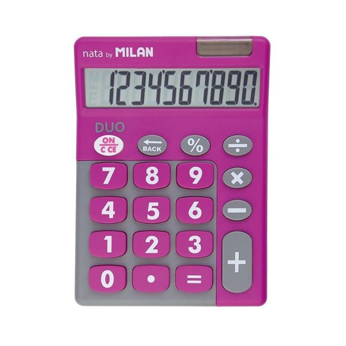 Milan Calculadora Touch Duo 10 Digitos Dual Blister Rosa 1 Milan Calculadora Touch Duo 10 Digitos Dual Blister Rosa 1