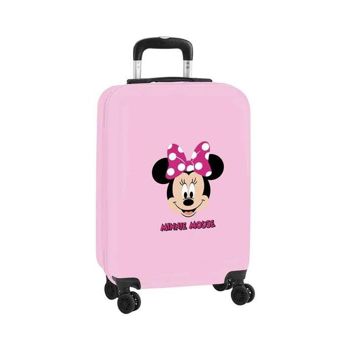 Safta Trolley Cabina 20" Minnie Mouse "Me Time" 34,5x55x20cm Rosa Claro Poliéster 4