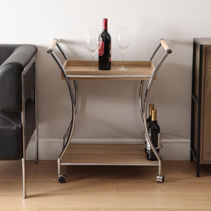 Carro de Cocina Versa Marrón 42 x 78,5 x 68,5 cm 4 Carro de Cocina Versa Marrón 42 x 78,5 x 68,5 cm 4