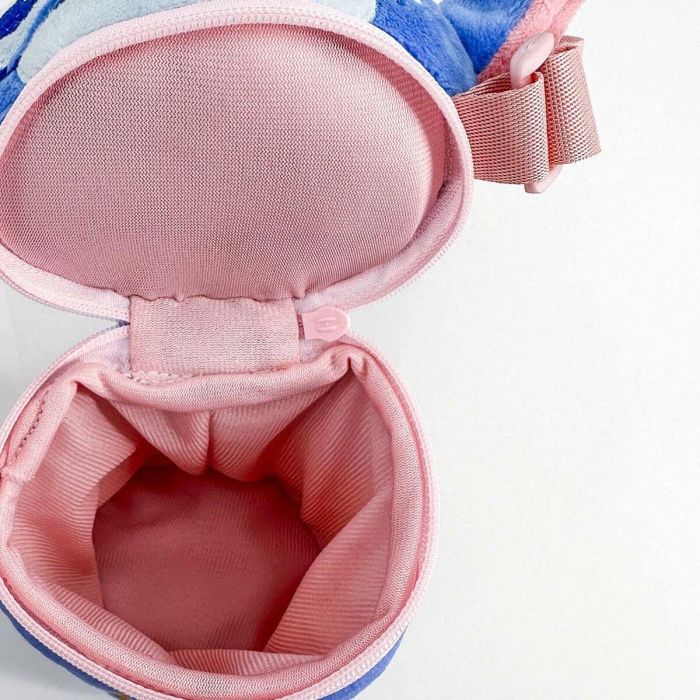 Cerdá Bolso Infantil Stitch Azul con dimensiones 8 x 18 x 8 cm, ideal para niños a partir de 4 años 1