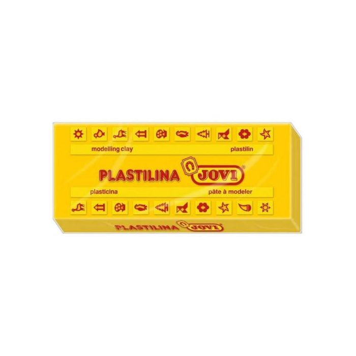 Jovi Plastilina School Caja 15 Pastillas 150 gr Amarillo Oscuro