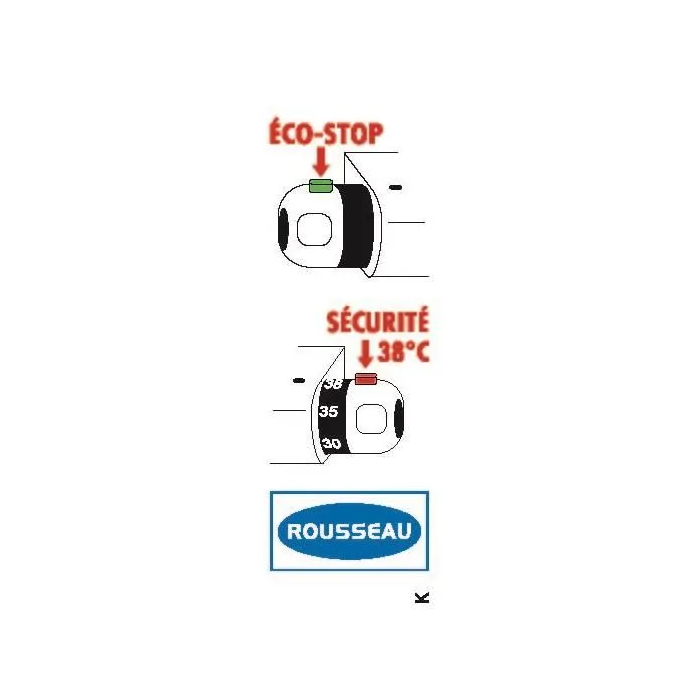 ROUSSEAU Grifo Monomando Termostático Volga 2 para Baño y Ducha - Cromo - Llenado Rápido - Temperatura Seguridad 38°C - Certificado ACS 2