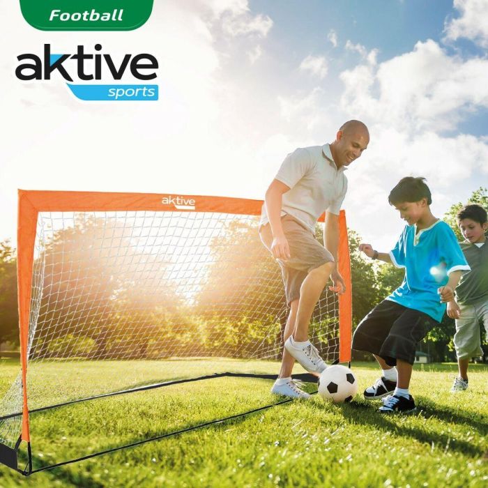 Portería de Fútbol Aktive 200 x 100 x 100 cm (2 Unidades) 3 Portería de Fútbol Aktive 200 x 100 x 100 cm (2 Unidades) 3