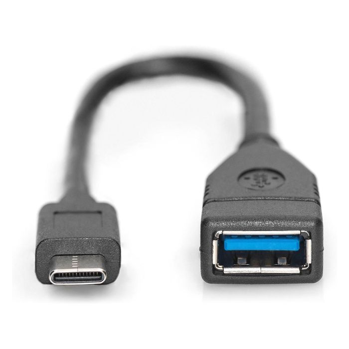 Digitus Cable Adaptador USB Tipo-C OTG Type C a A M/F 0.15m 3A 5GB 3.0 Version Negro Digitus Cable Adaptador USB Tipo-C OTG Type C a A M/F 0.15m 3A 5GB 3.0 Version Negro