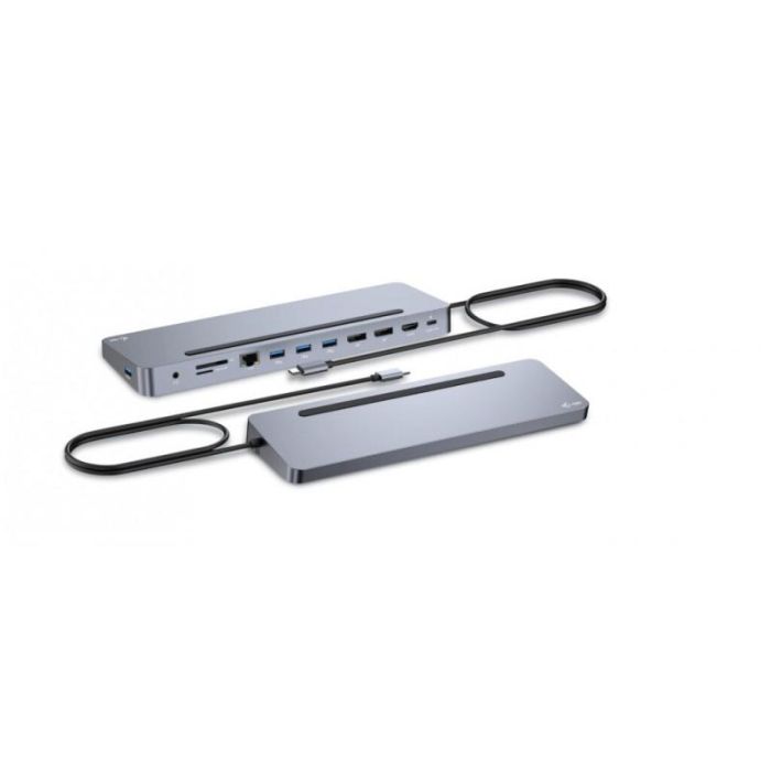 Hub USB-C i-Tec C31FLAT2PDPRO Plateado Hub USB-C i-Tec C31FLAT2PDPRO Plateado