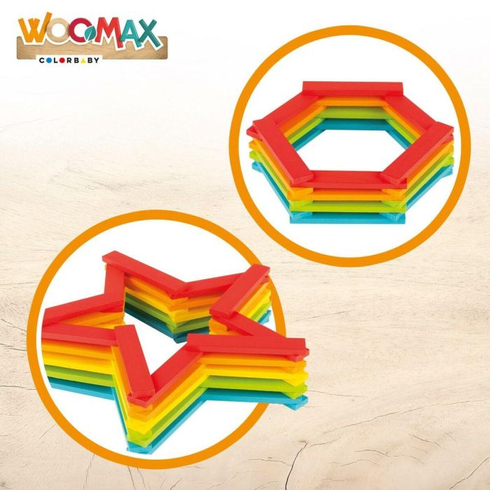 Juego de Construcción Woomax 100 Piezas 10 x 0,5 x 1,8 cm (6 Unidades) 4 Juego de Construcción Woomax 100 Piezas 10 x 0,5 x 1,8 cm (6 Unidades) 4