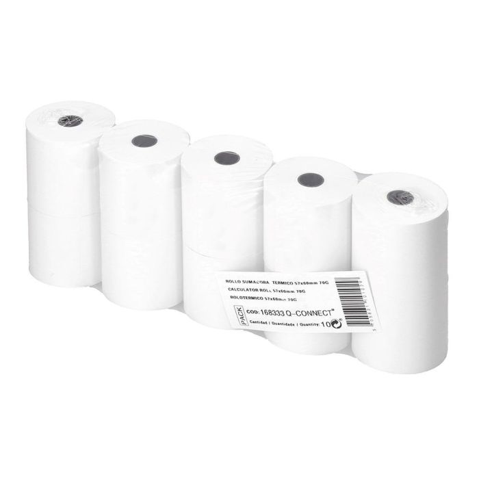 Rollo Sumadora Termico Greening 57 mm Ancho X 60 mm Diametro Sin Bisfenol A Papel De 70 gr-M2 100 unidades 2