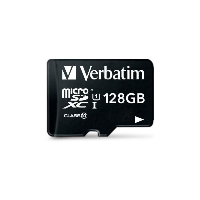 Verbatim Tarjeta Micro SDHC 128GB Clase 10 con Adaptador - Negro 1