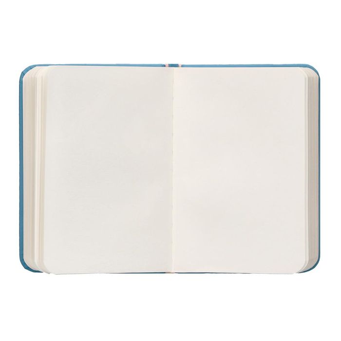 Cuaderno Con Gomilla Antartik Notes Tapa Dura A7 Hojas Lisas Azul Claro 80 Hojas 80 gr Fsc 7