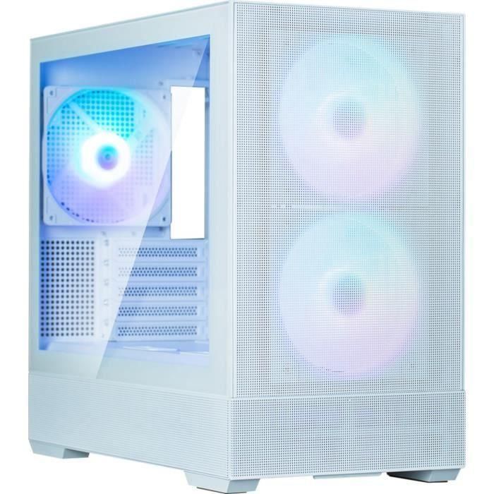 Caja de PC Mini Tower sin fuente de alimentación - ZALMAN P30 AIR (Blanco) - Micro ATX/Mini-ITX - 3x140mm A-RGB - Mesh - USB-C/3.0/HD Audio