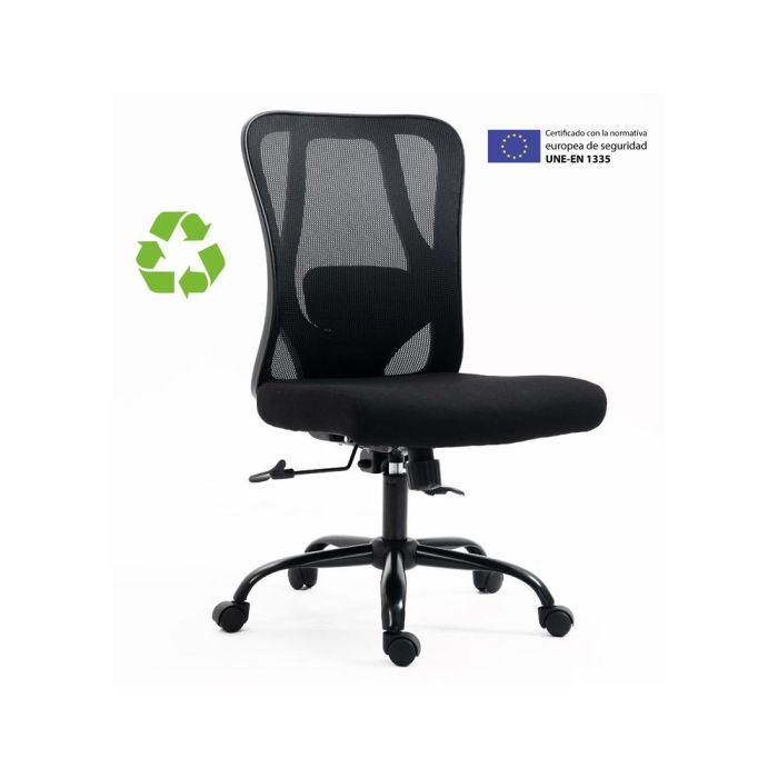 Archivo 2000 Silla Oficina Eiruga Ergonómica Asiento Tela Respaldo Malla Refuerzo Lumbar Mecanismo Sincronizado Regulable Altura Negro Archivo 2000 Silla Oficina Eiruga Ergonómica Asiento Tela Respaldo Malla Refuerzo Lumbar Mecanismo Sincronizado Regulable Altura Negro