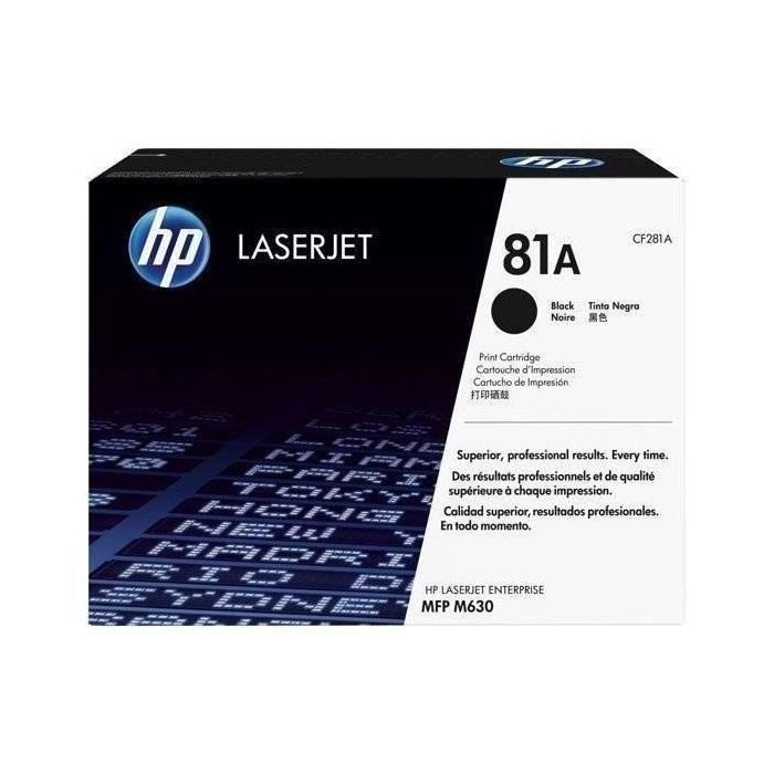 Hp Toner Negro Laserjet Mfp M630 - Nº 81A 0 Hp Toner Negro Laserjet Mfp M630 - Nº 81A 0