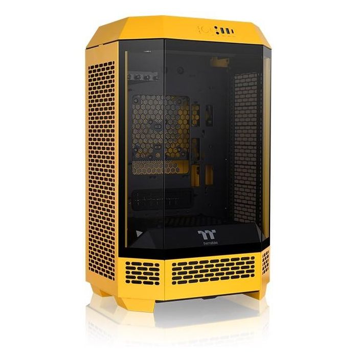 Thermaltake 300 Bumblebee - Micro Torre PC Amarilla - Caja de Computadora con Soporte Fuente ATX, HDD 3.5", SSD 2.5", Ventiladores 120/140mm 2 Thermaltake 300 Bumblebee - Micro Torre PC Amarilla - Caja de Computadora con Soporte Fuente ATX, HDD 3.5", SSD 2.5", Ventiladores 120/140mm 2