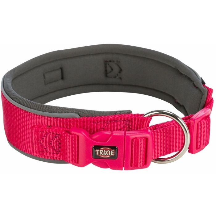 Collar para Perro Trixie Premium Grafito Fucsia L 46-55 cm