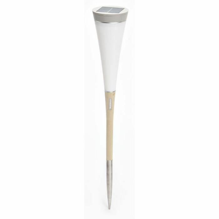 Lámpara solar de caña corta, 30 lúmenes, color blanco Lámpara solar de caña corta, 30 lúmenes, color blanco