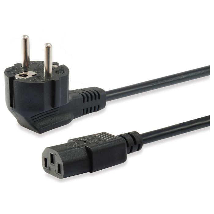 EQUIP Cable de Corriente IEC Schuko (Tipo F) a C13 - 3 Metros - Negro - 250V/10A - Ref. 112121 0 EQUIP Cable de Corriente IEC Schuko (Tipo F) a C13 - 3 Metros - Negro - 250V/10A - Ref. 112121 0