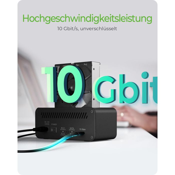 ICY BOX IB-2924MSCL-C31 USB-C 3.2 Gen 2 Docking Station y Clonación para 2.5"/3.5" SATA HDD y M.2 NVMe SSD 2 ICY BOX IB-2924MSCL-C31 USB-C 3.2 Gen 2 Docking Station y Clonación para 2.5"/3.5" SATA HDD y M.2 NVMe SSD 2