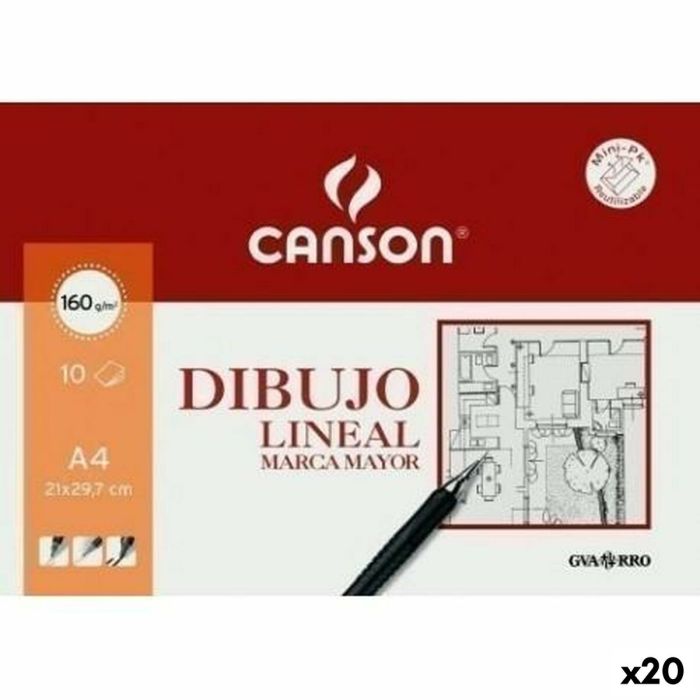 Bloc de dibujo Canson 20 Hojas (20 Unidades) Bloc de dibujo Canson 20 Hojas (20 Unidades)