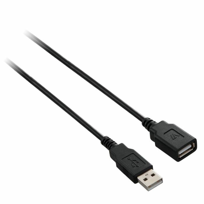 Cable USB V7 FBA_V7E2USB2EXT-03M Negro 3 m