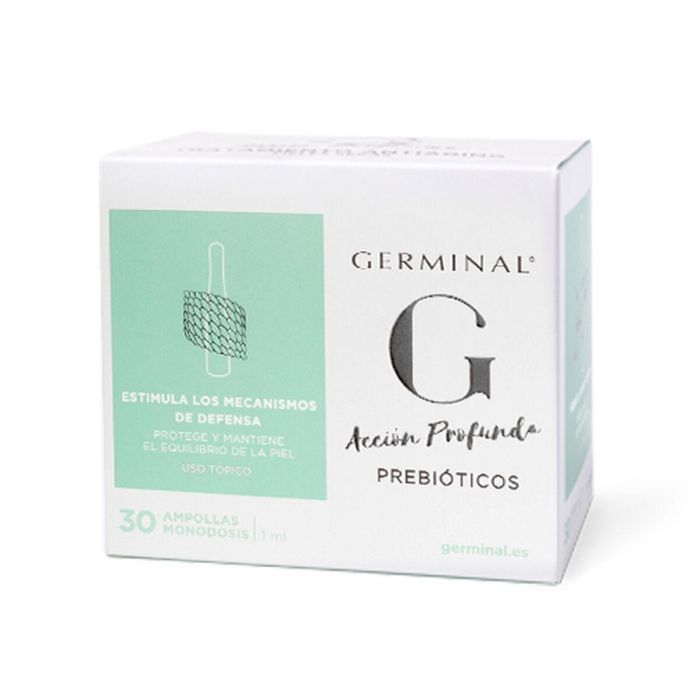 Germinal ACCION PROFUNDA Prebióticos Ampollas 30 x 1 ml Tratamiento Facial Hidratante Efecto Flash 0 Germinal ACCION PROFUNDA Prebióticos Ampollas 30 x 1 ml Tratamiento Facial Hidratante Efecto Flash 0